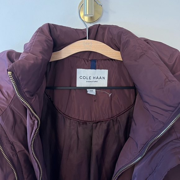 Cole Haan Taffeta Down Coat - Picture 6 of 11